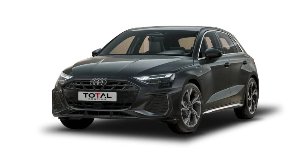 Renting AUDI A3 Sportback S Line 40 TFSIe 150kW S Tron